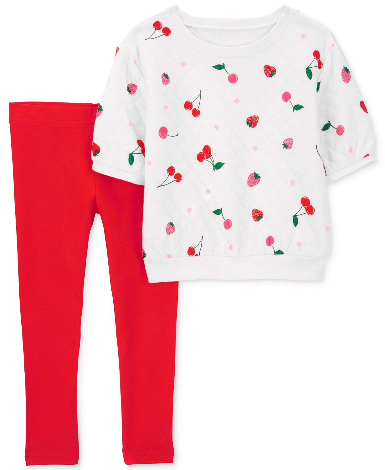 Baby Girls Cherry Top and Leggings 2 Piece Set