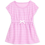 Toddler Girls Striped Terry Swim Cover-Up