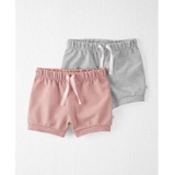 Baby Girls Organic Cotton Shorts Pack of 2