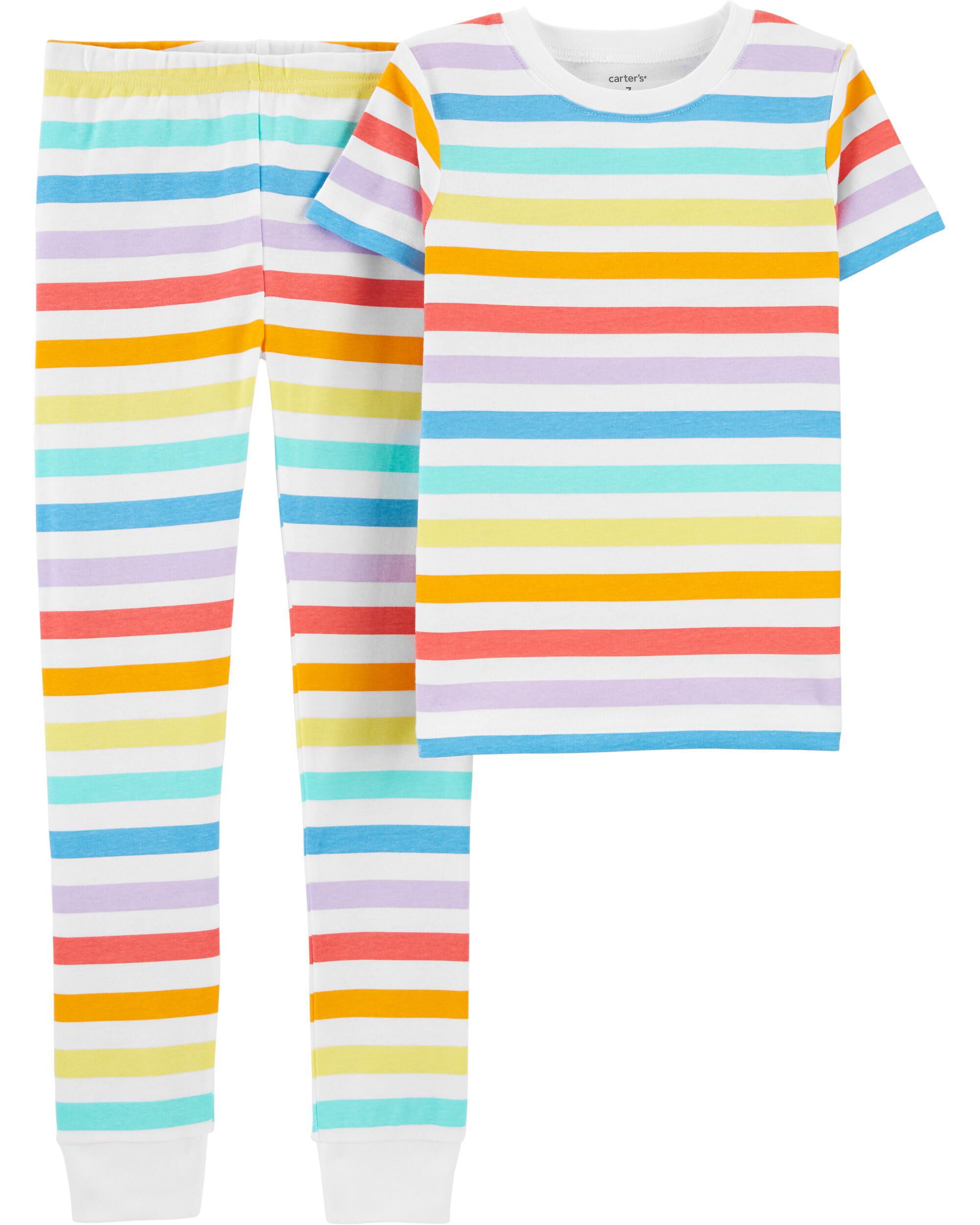 Carters Kid 2-Piece Rainbow 100% Snug Fit Cotton PJs