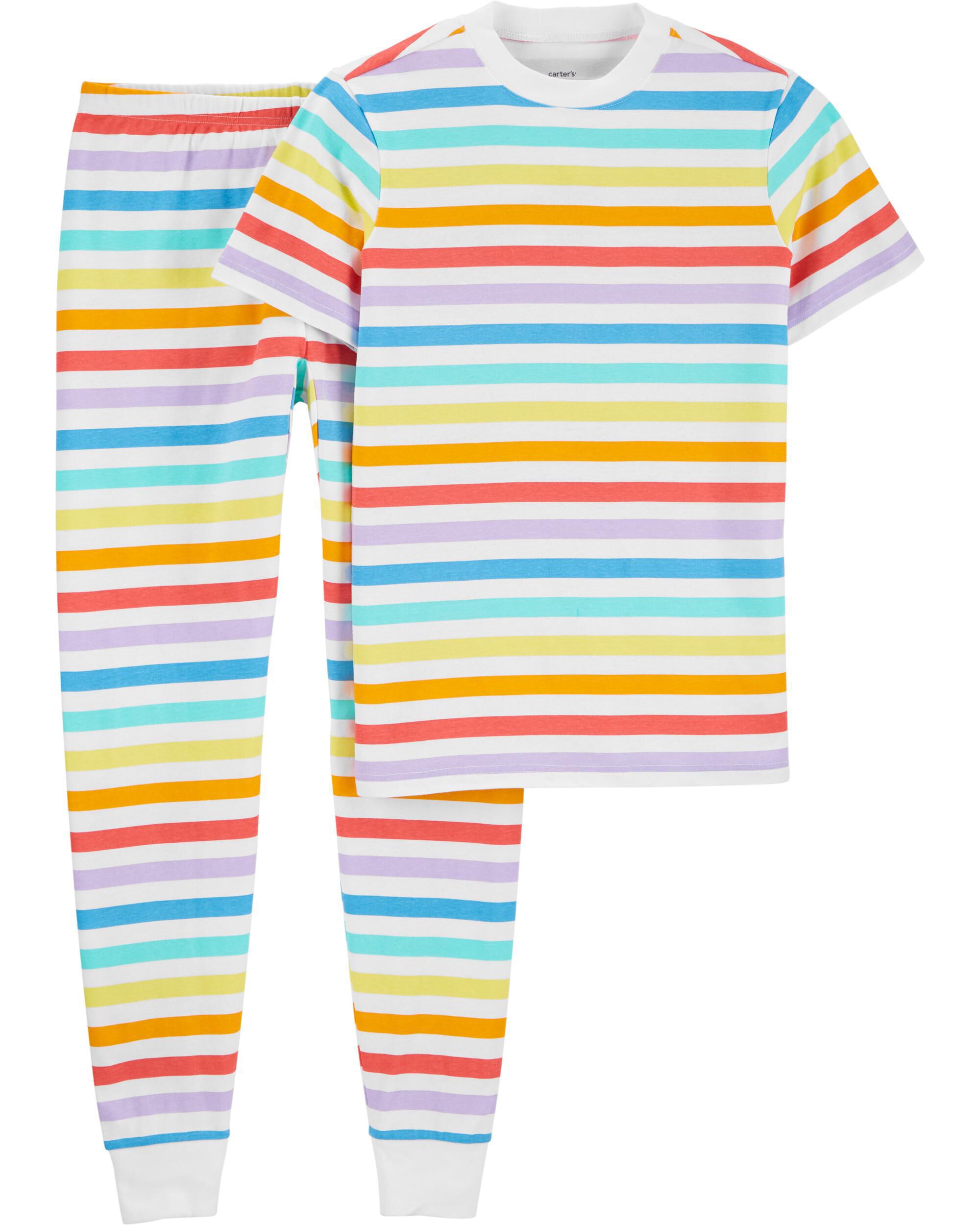 Carters Kid 2-Piece Adult Rainbow 100% Snug Fit Cotton PJs