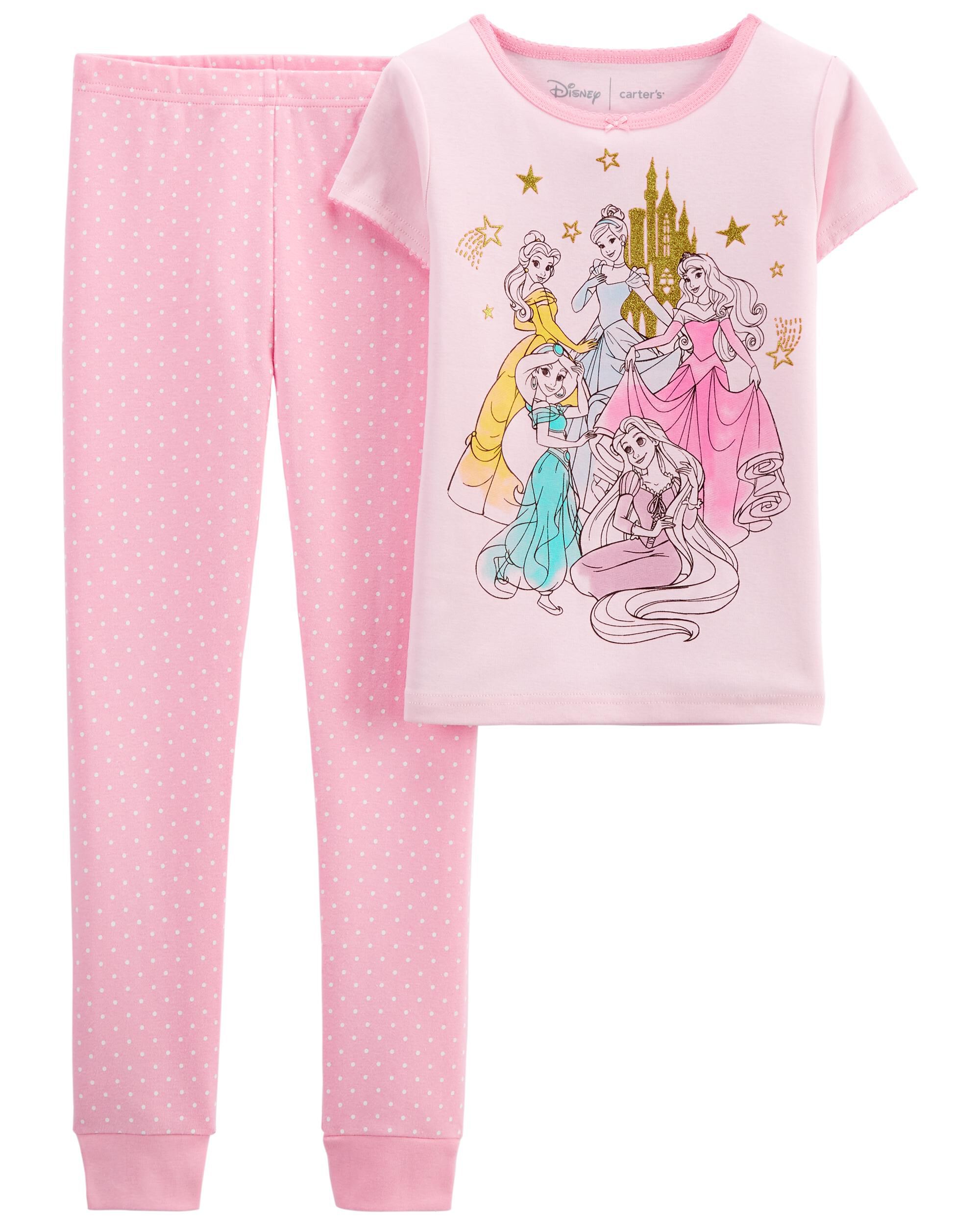 Carters Kid 2-Piece Disney Princess 100% Snug Fit Cotton PJs