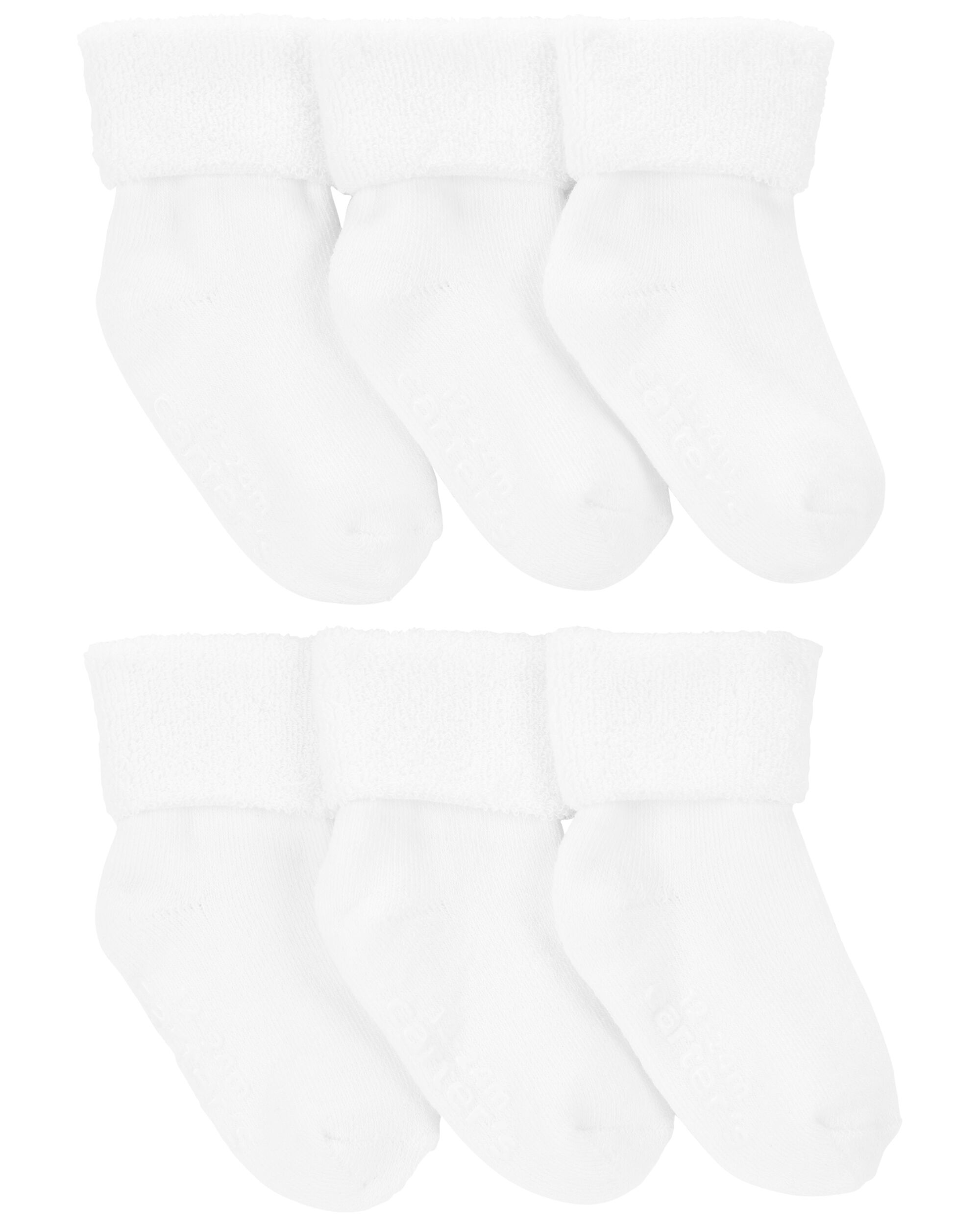 Carters Baby 6-Pack Foldover Booties