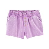 Carters Button Front French Terry Shorts