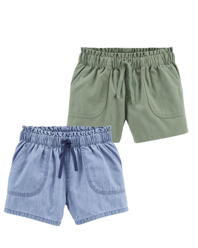 Carters 2-Pack Paperbag Waist Shorts