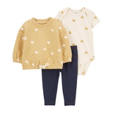 Carters 3-Piece Heart Outfit Set