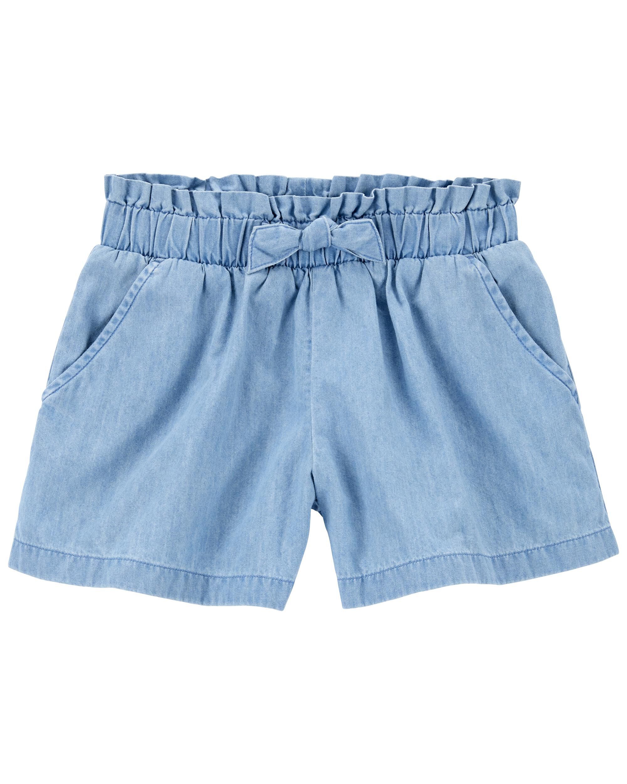 Carters Chambray Pull-On Bubble Shorts