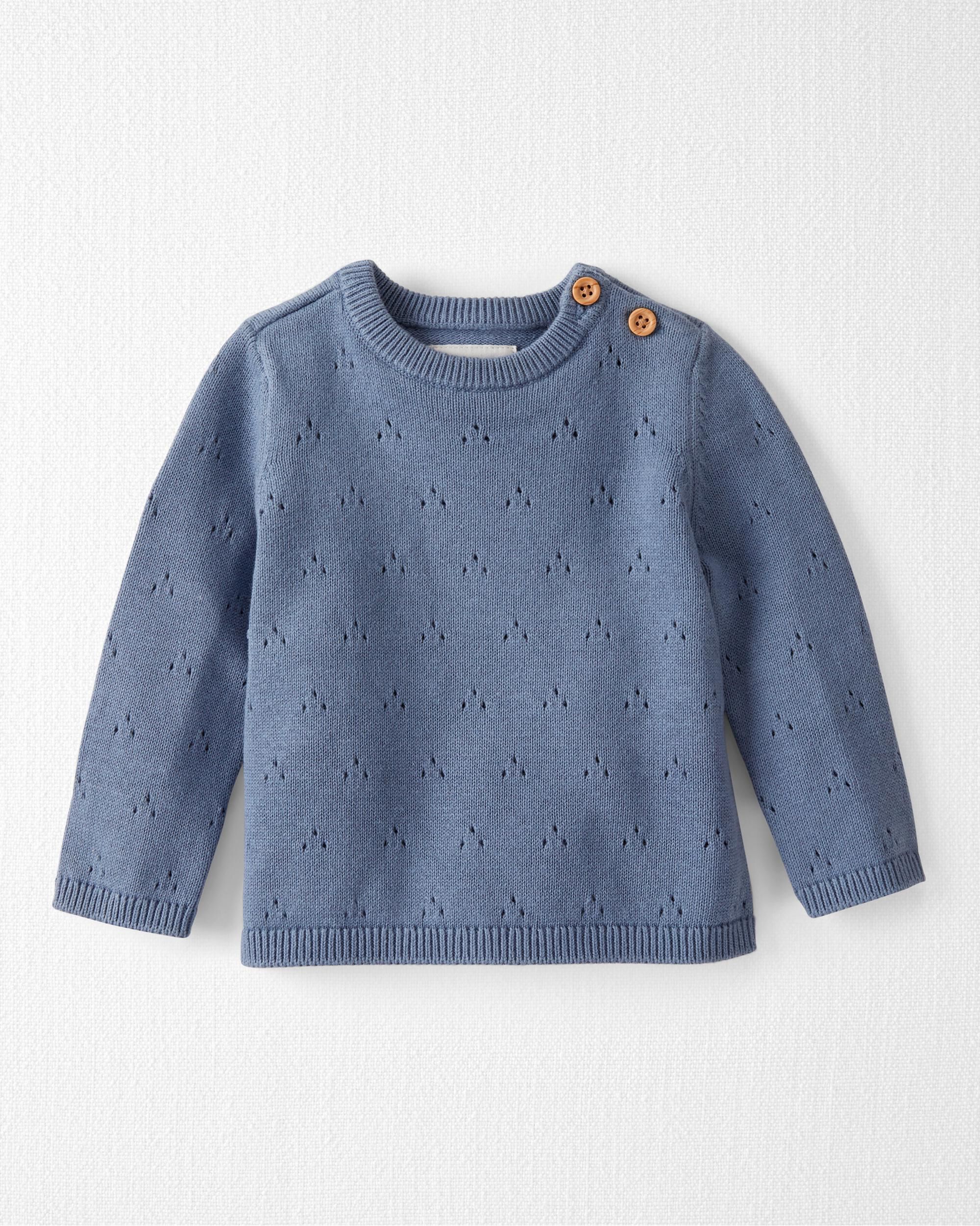 Carters Organic Cotton Pointelle Sweater
