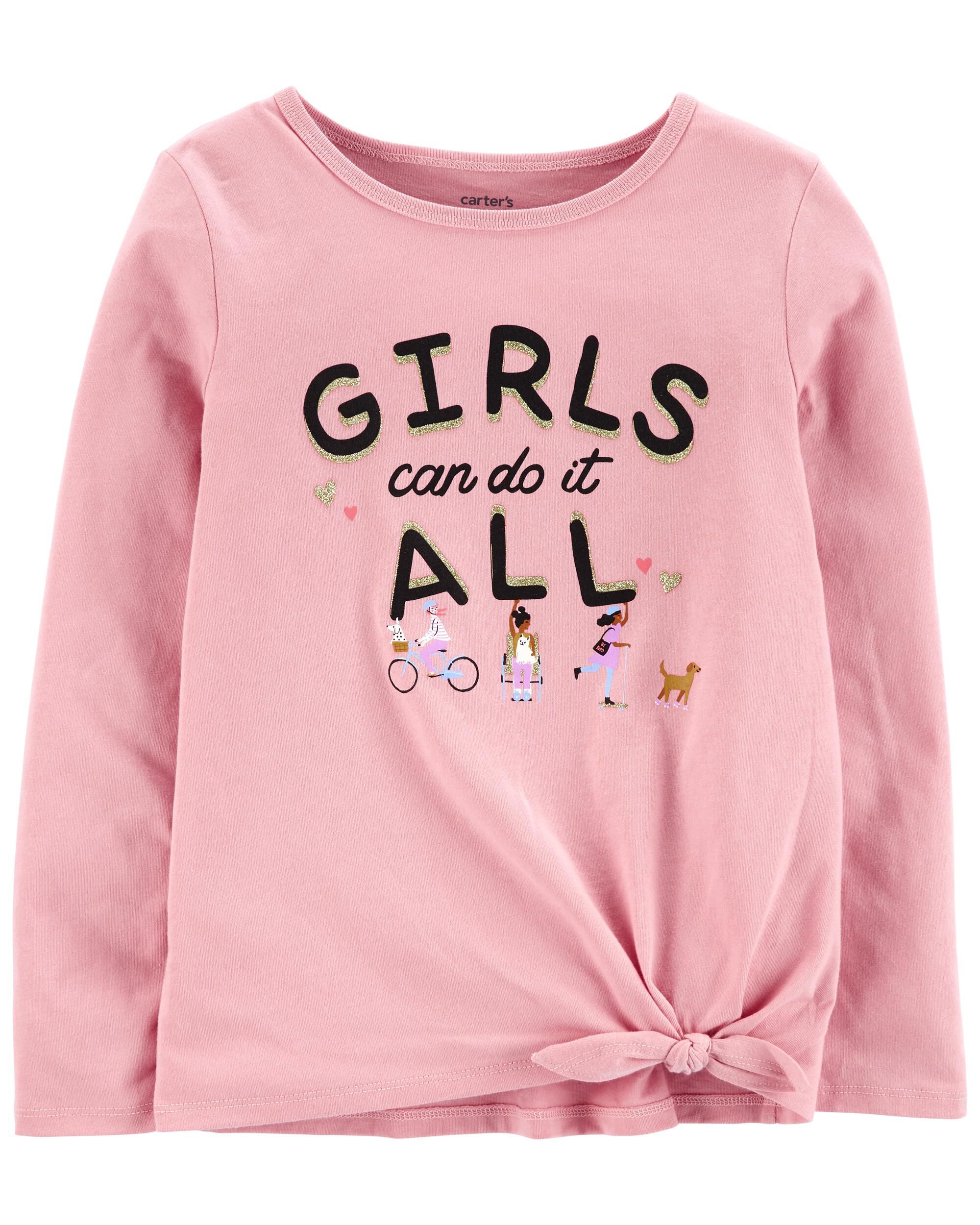 Carters Girls Can Do It All Jersey Tee