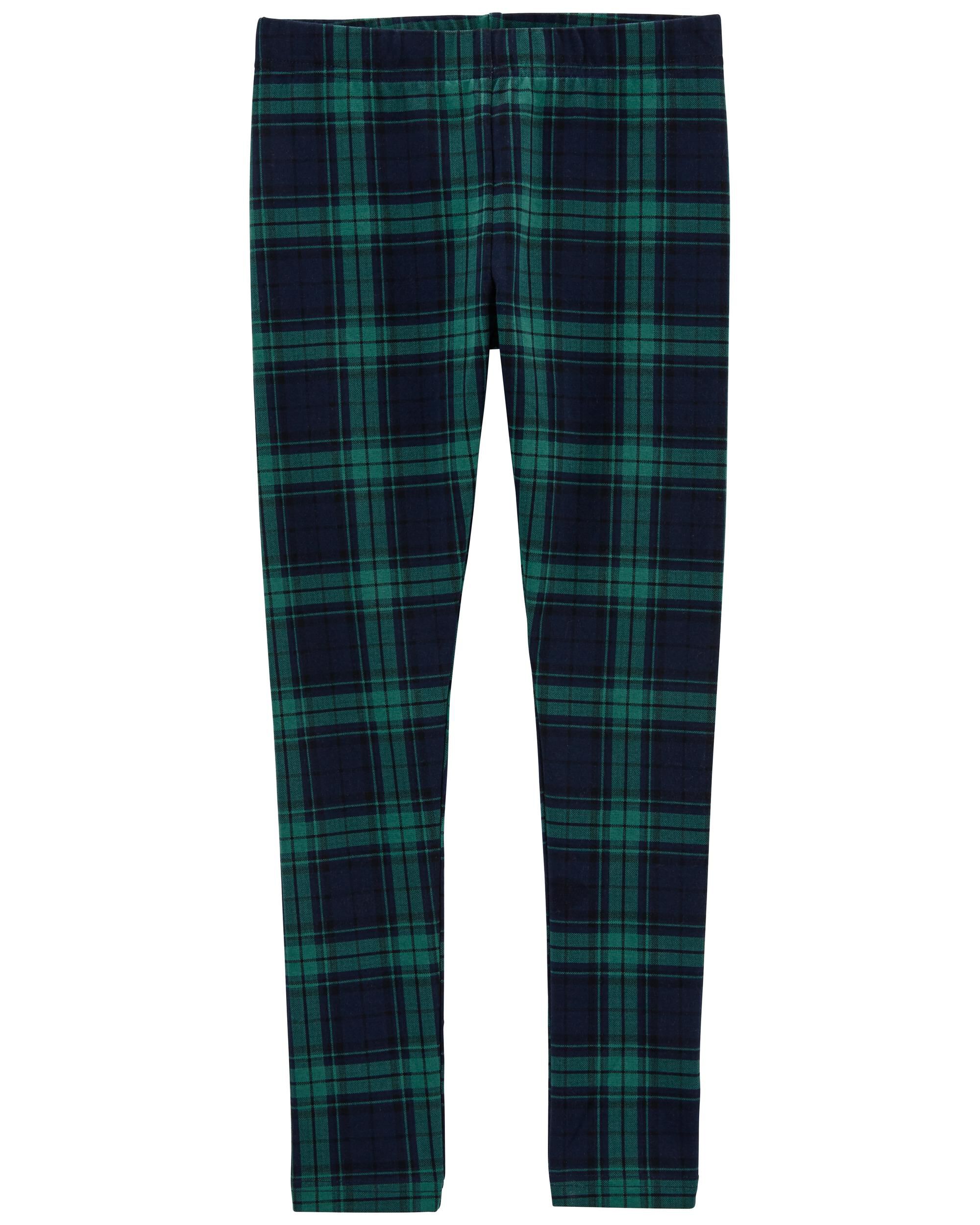 Carters Plaid Pull-On Jersey Leggings