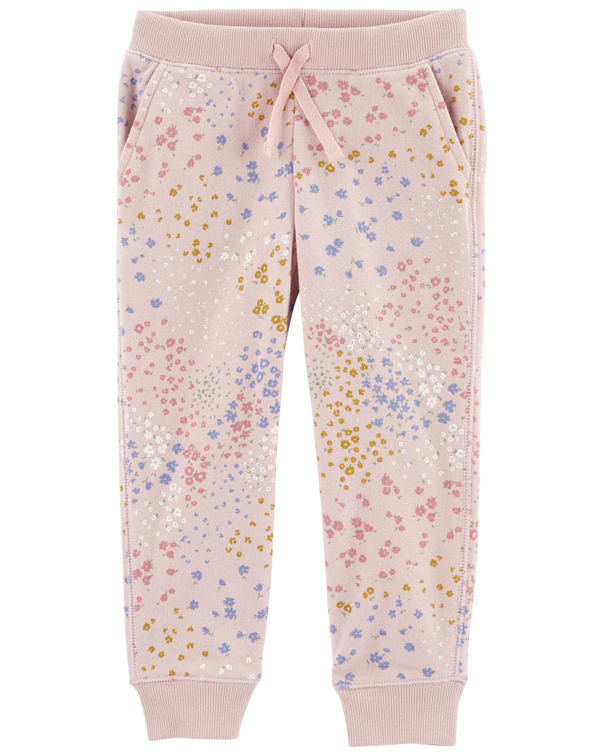 Carters Baby Pull-On Floral Print Fleece Pants