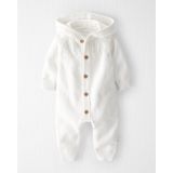 Carters Baby Organic Cotton Sweater Knit Pointelle Jumpsuit