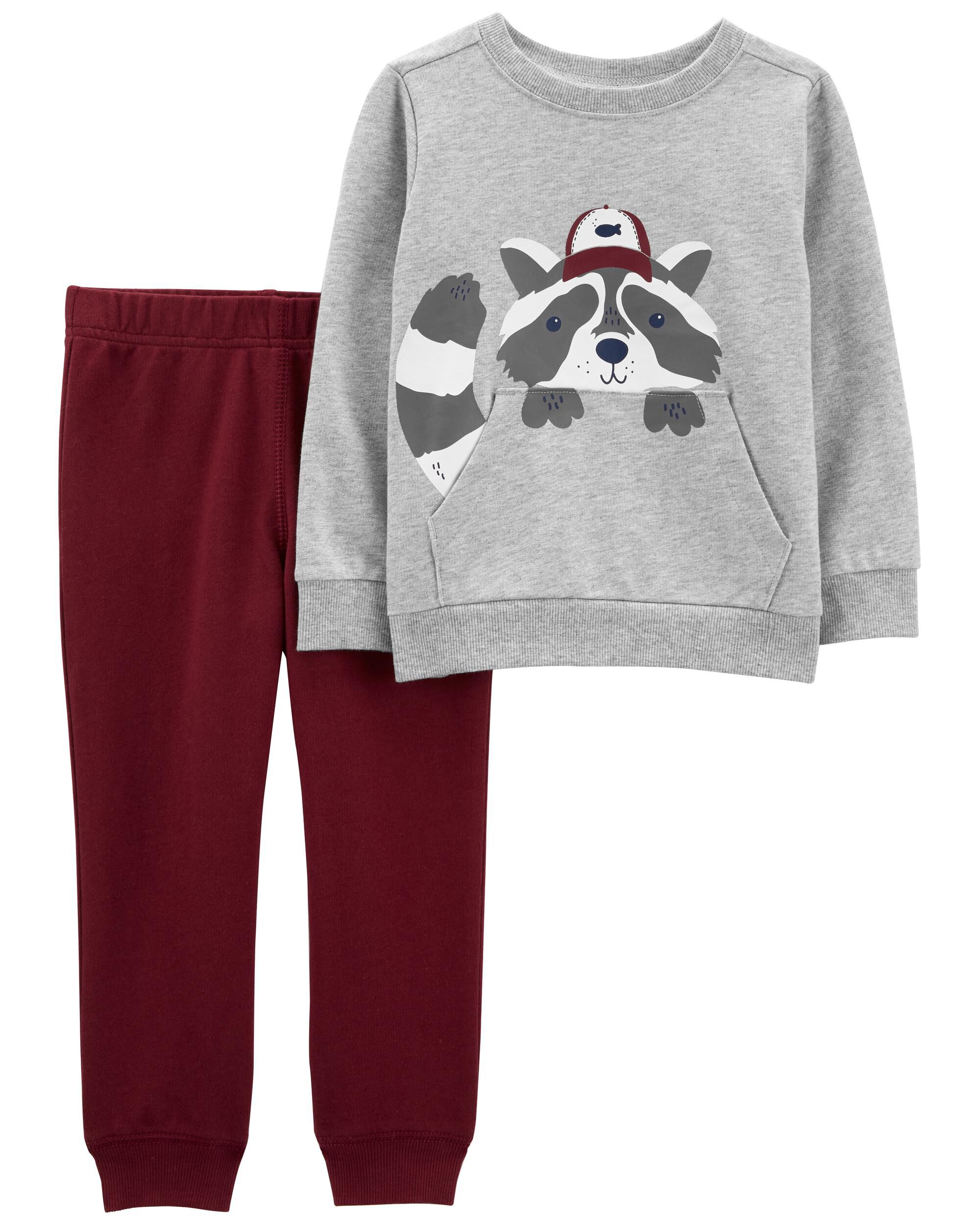 Carters Baby 2-Piece Raccoon Pullover & Jogger Set