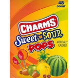 Charms Charm Pops - Sweet and Sour Suckers 48-0.625 oz pops