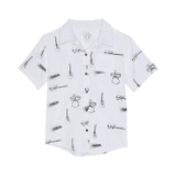 Chaser Kids Jam Session Coastal Cloth Short Sleeve Button-Up Shirt (Toddleru002FLittle Kids)