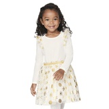Childrensplace Baby And Toddler Girls Snowflake Knit To Woven Dress