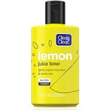 Clean & Clear Brightening Lemon Juice Facial Toner with Vitamin C and Lemon Extract to Gently Expel Impurities and Tone Skin, Alcohol-Free Oil-Free Cleansing Vitamin C Astringent F