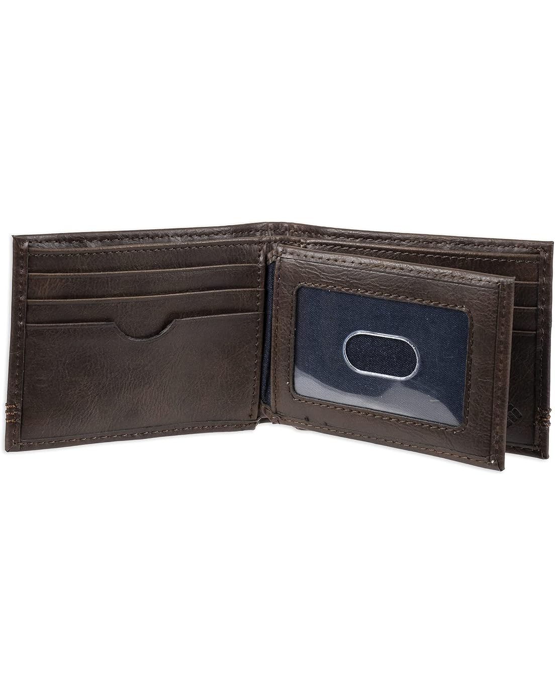 콜롬비아 Columbia Mens Leather Extra Capacity Slimfold Wallet
