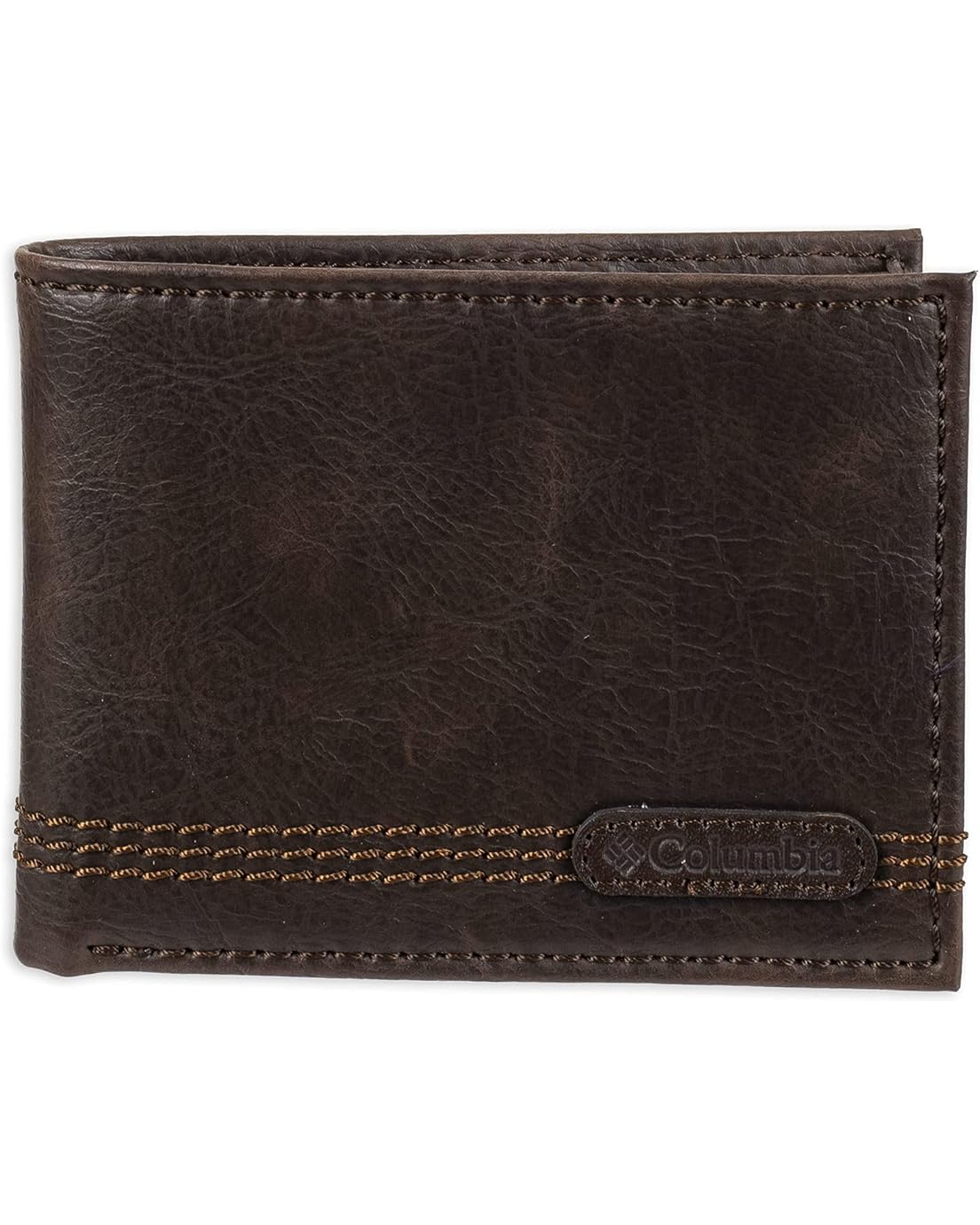 콜롬비아 Columbia Mens Leather Extra Capacity Slimfold Wallet
