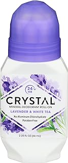 Crystal Mineral Deodorant Roll-On, Lavender & White Tea 2.25 oz