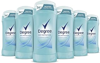 Degree Antiperspirant Deodorant 24 Hour Dry Protection Shower Clean Deodorant for Women 2.6 oz, 6 Count