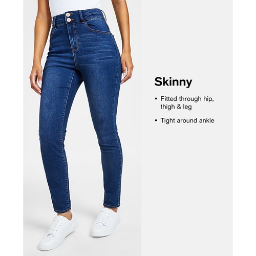 DKNY Womens High-Rise Skinny Ankle Jeans