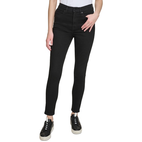 DKNY Womens High-Rise Skinny Ankle Jeans