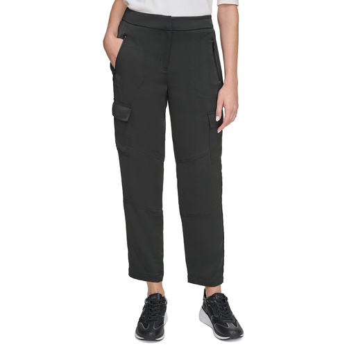 DKNY Womens Zip-Pocket Cargo Pants