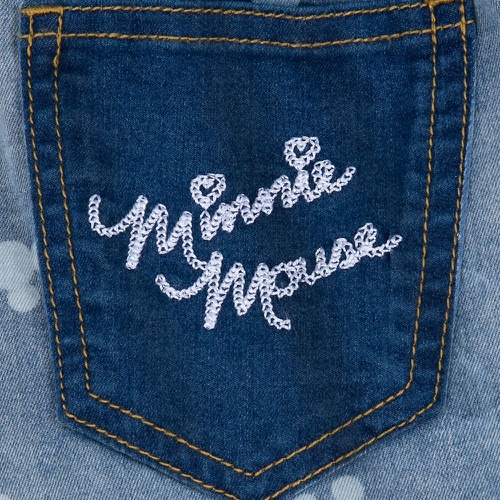 디즈니 Disney Minnie Mouse Vintage-Style Denim Skirt for Girls