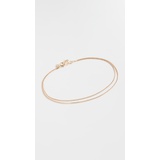 EF Collection 14k Double Strand Liquid Gold Anklet