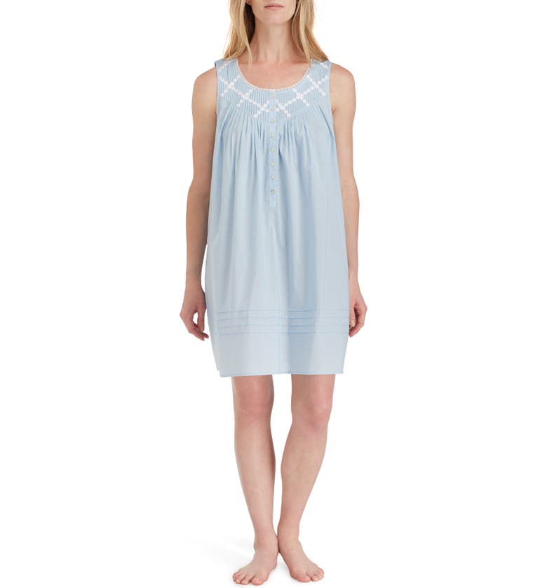 Eileen West Cotton Nightgown_SOLID BLUE