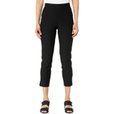 Eileen Fisher High-Waisted Slim Cropped Pants with Side Slits in Washable Stretch Crepe