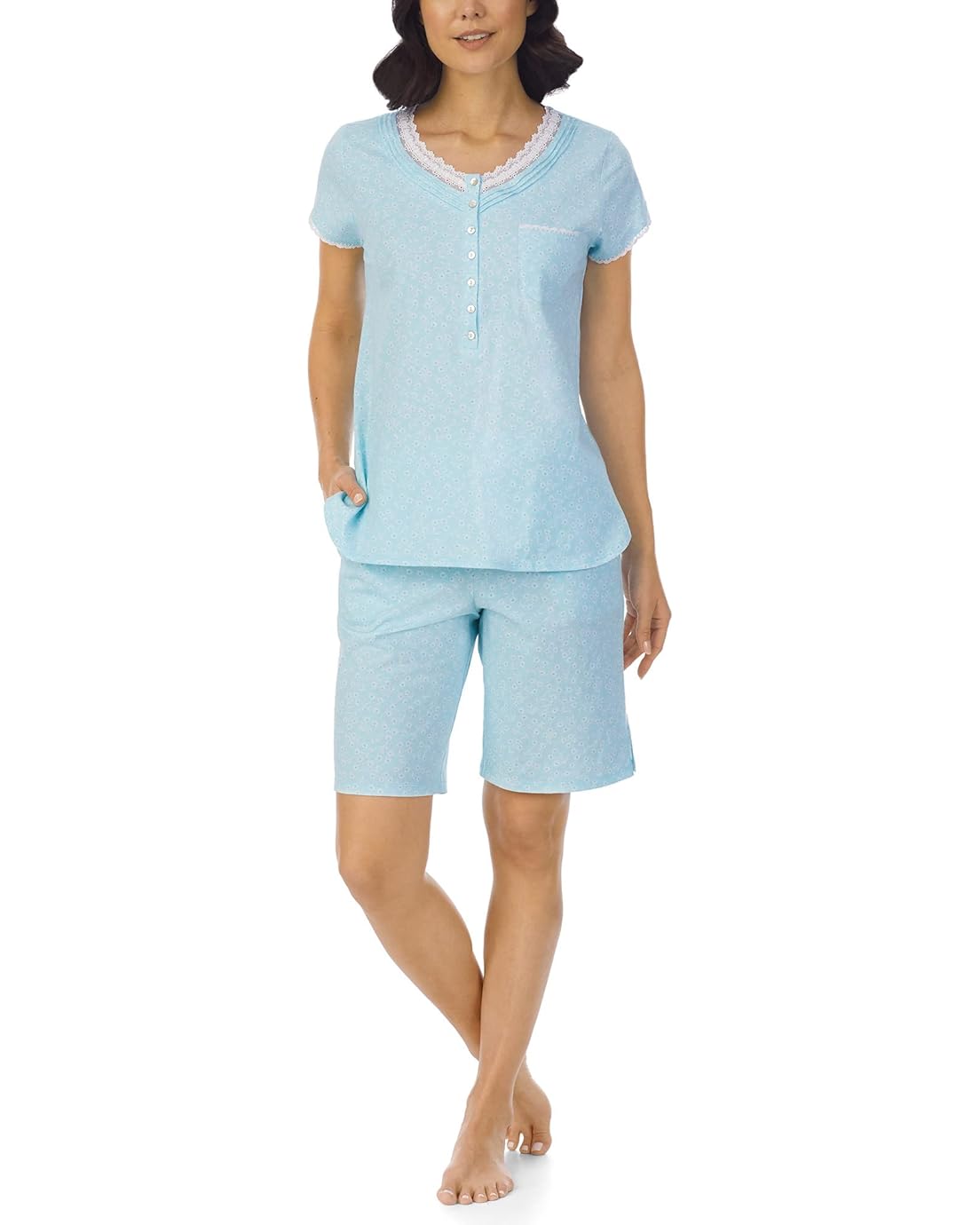 Eileen West Cap Sleeve Bermuda Short Pajama