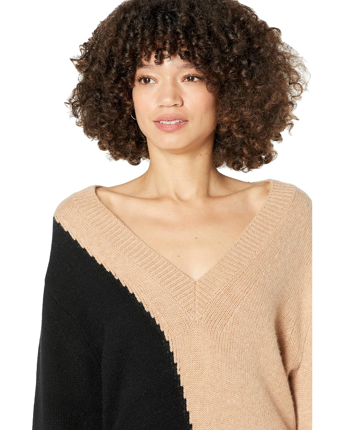 이큅먼트 EQUIPMENT Aminne Color-Block V-Neck Sweater