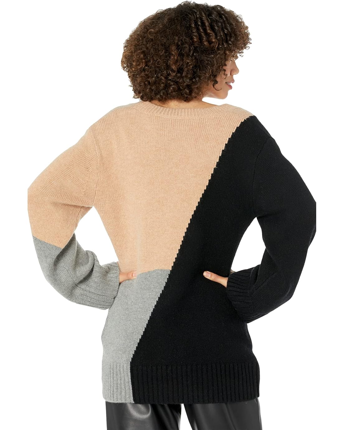 이큅먼트 EQUIPMENT Aminne Color-Block V-Neck Sweater