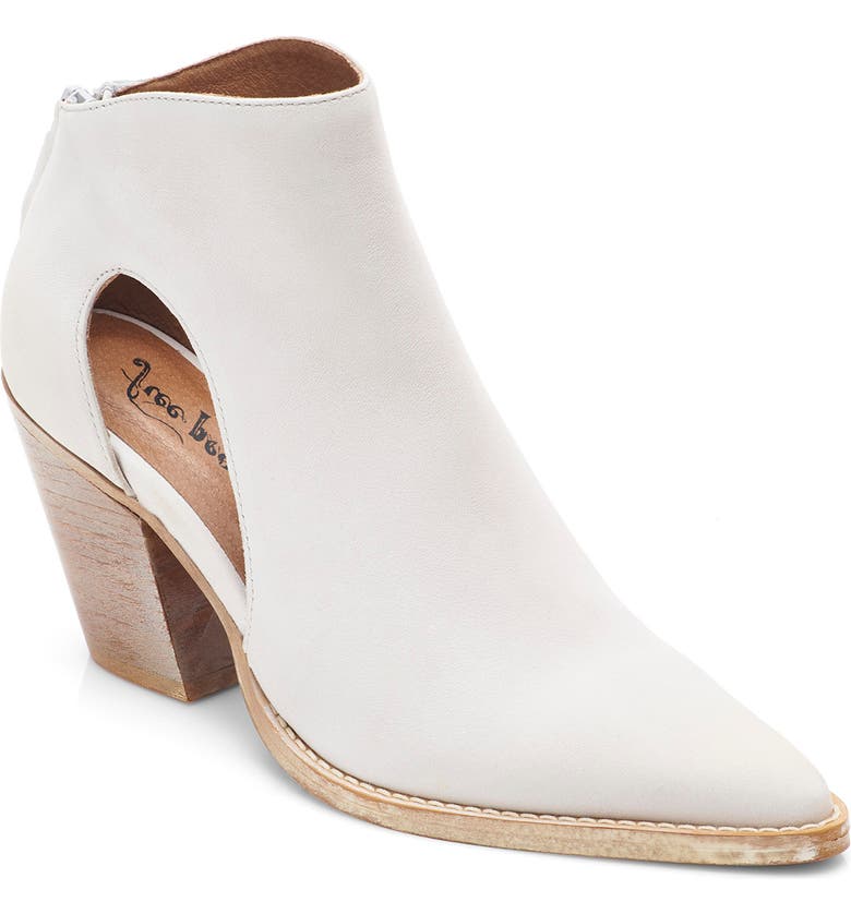 Free People Wilder Pointed Toe Bootie_WHITE SUEDE