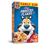Frosted Flakes Breakfast Cereal, Original, Excellent Source of 7 Vitamins & Minerals, Family Size, 24oz Box(Pack Of 3), 72 Oz