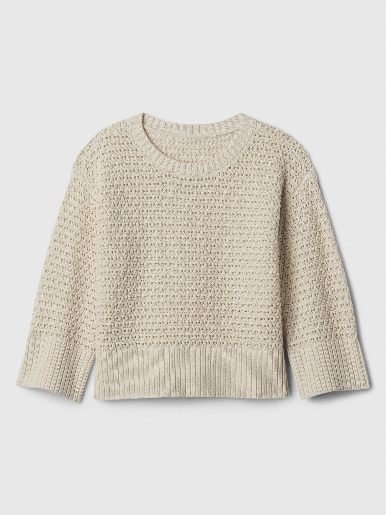 갭 babyGap 24/7 Split-Hem Crochet Sweater