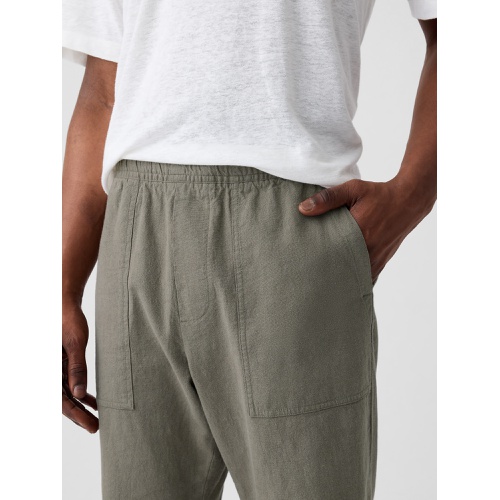 갭 Easy Linen-Blend Utility Pants
