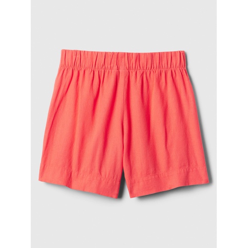 갭 6 Mid Rise Linen-Blend Pull-On Shorts