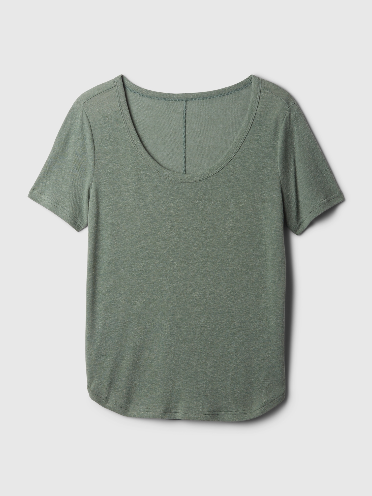 갭 Linen-Blend T-Shirt