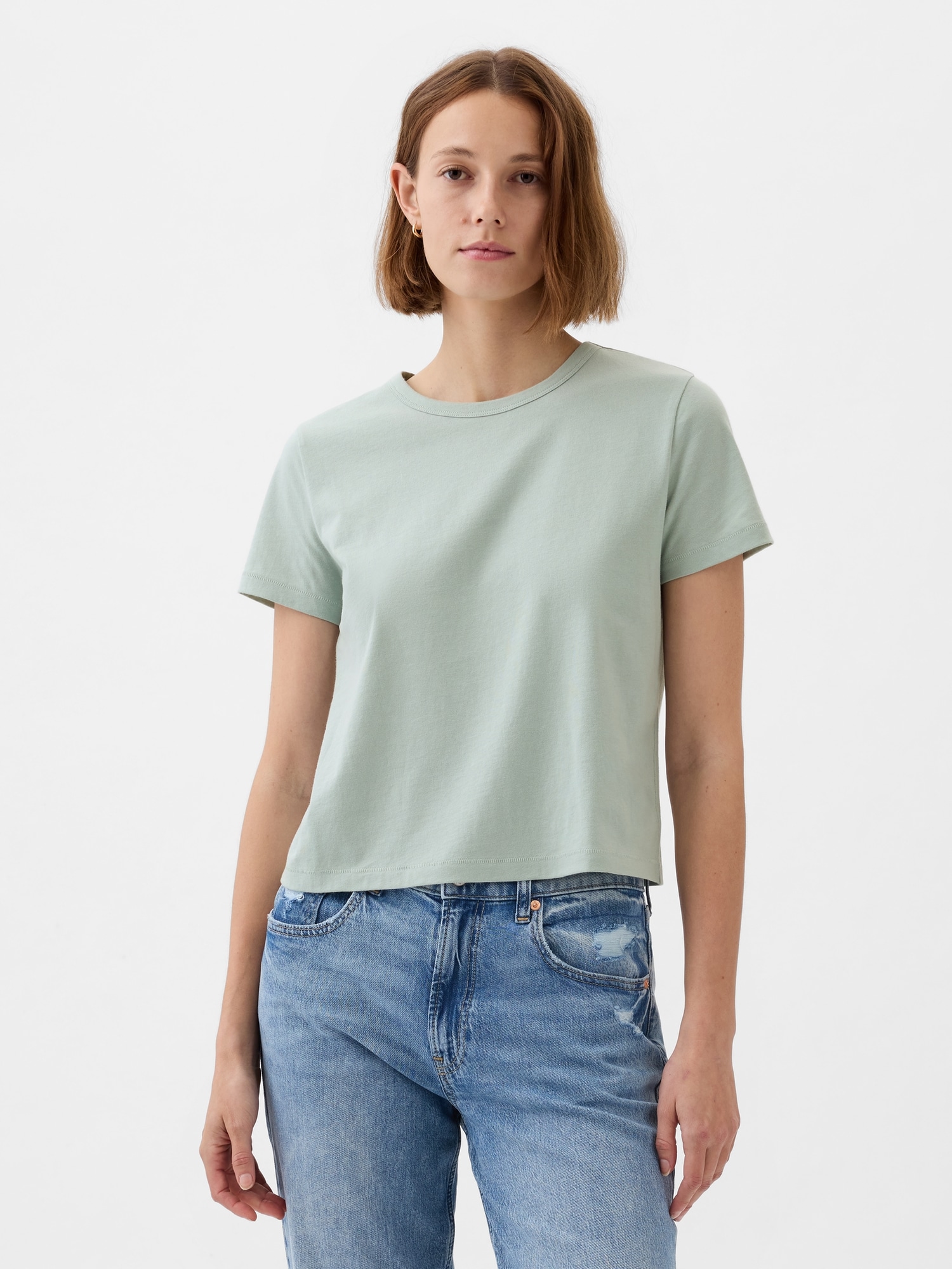 갭 Organic Cotton Vintage Shrunken T-Shirt