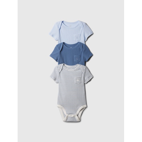 갭 Baby First Favorites TinyRib Bodysuit (3-Pack)