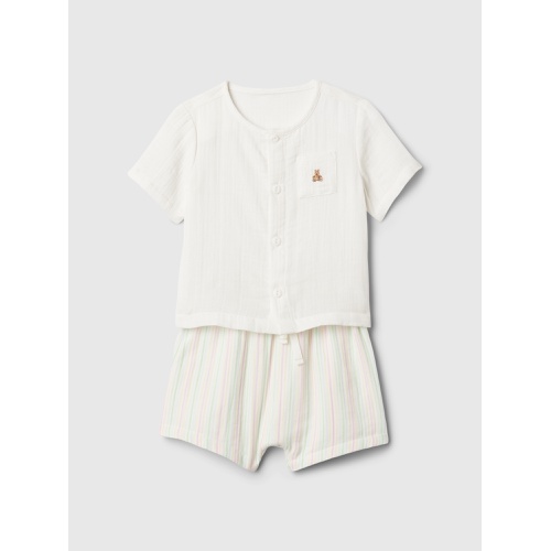 갭 Baby Crinkle Gauze Outfit Set