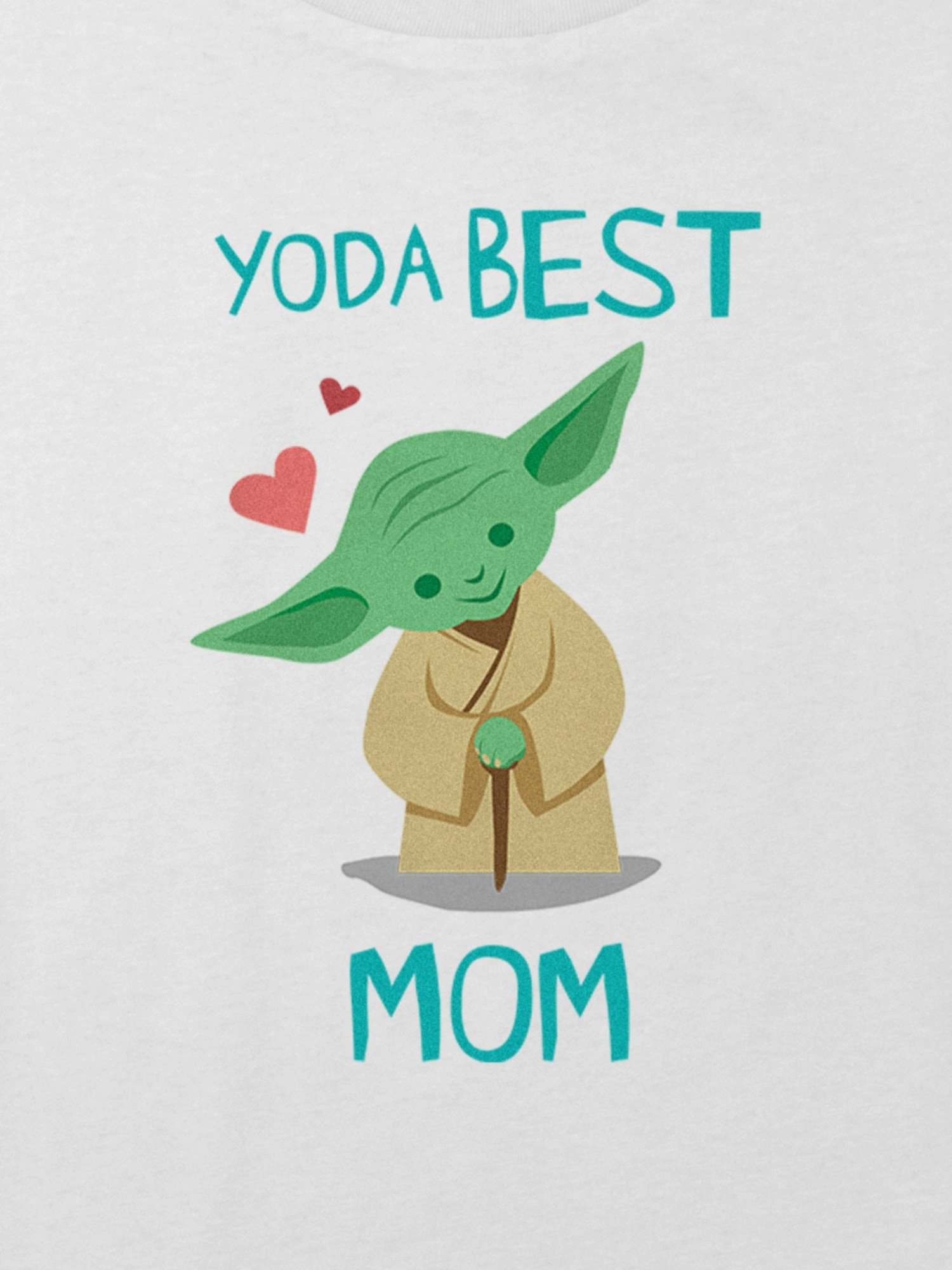 갭 Kids Star Wars Yoda Best Mom Graphic Boxy Crop Tee