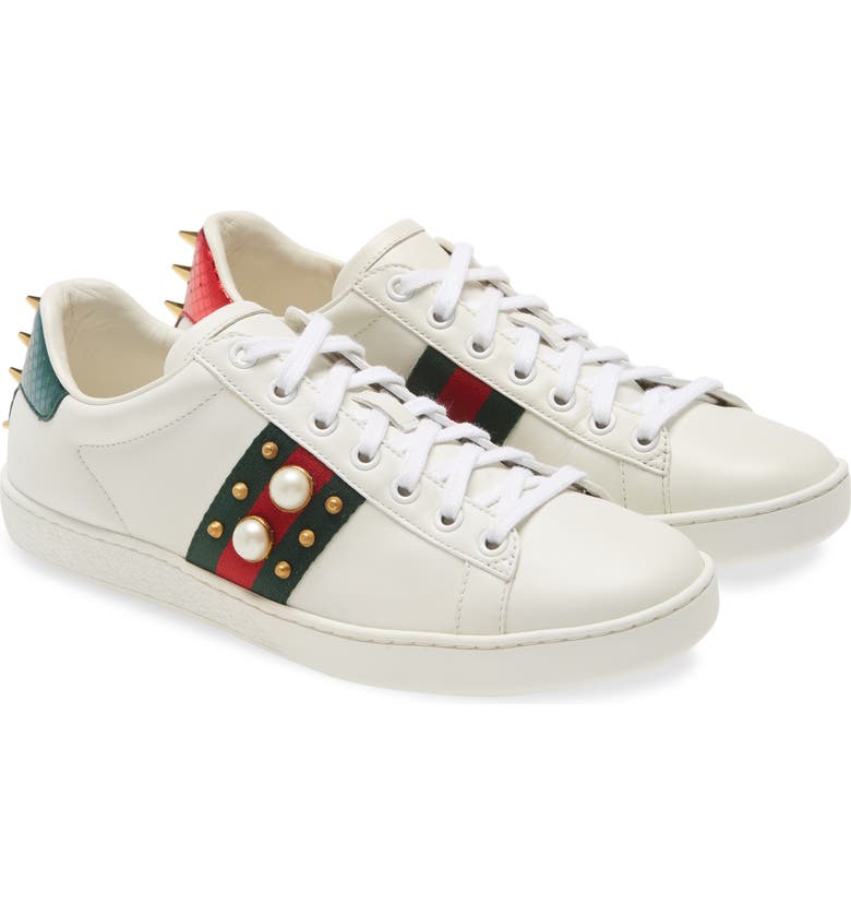 Gucci New Ace Low Top Sneaker_WHITE / WHITE