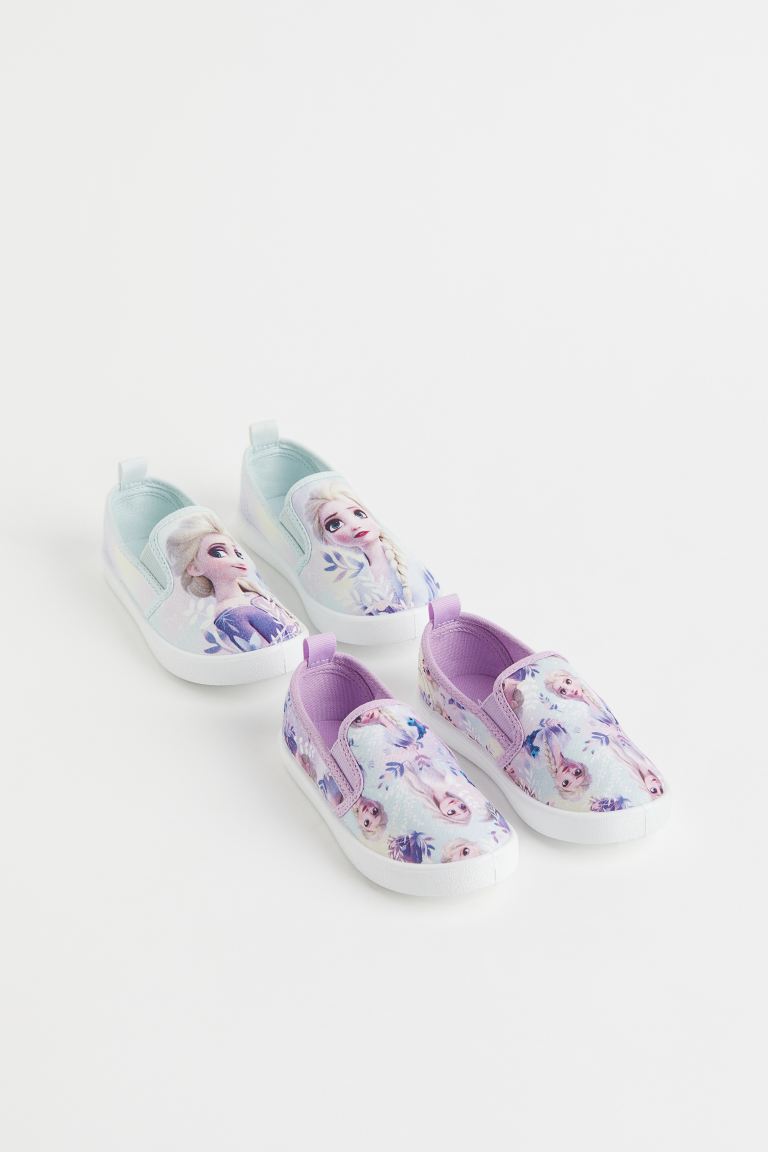 H&M 2-pack Printed Slip-on Shoes