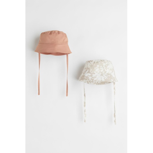 에이치앤엠 H&M 2-pack Cotton Sun Hats