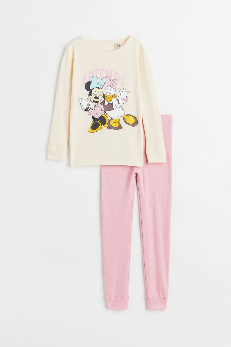 H&M Printed Cotton Jersey Pajamas