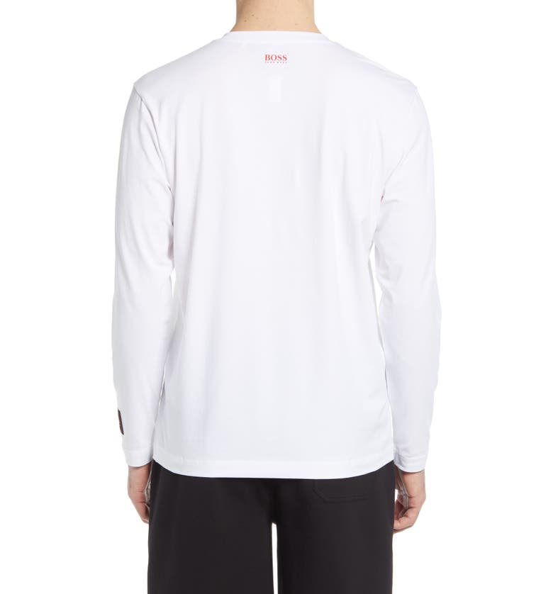 휴고보스 BOSS x NBA Threesixty Long Sleeve Logo T-Shirt_White